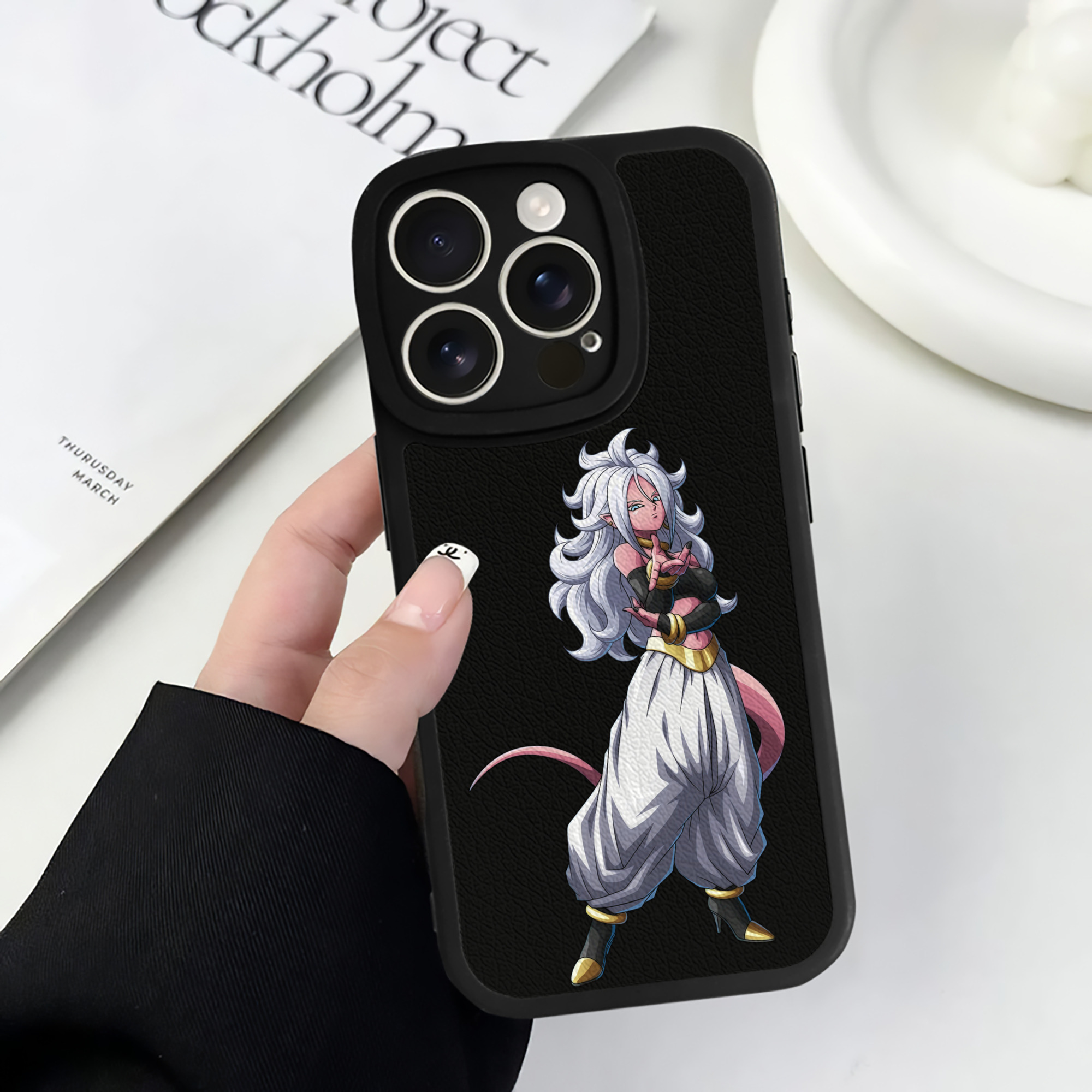 （画像用） ドラゴンボール DRAGON BALL 【iPhone 16シリーズ対応】シリコンスマホケース（レザー調） 材質：シリコン